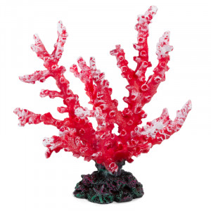 Коралл искусственный "Монтипора", красный, 180*95*185мм