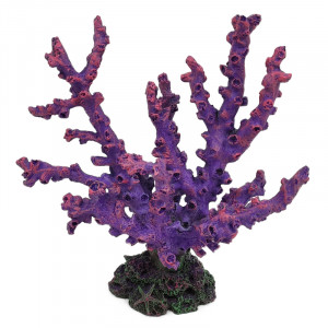 Коралл искусственный "Монтипора", фиолетовый, 180*95*185мм